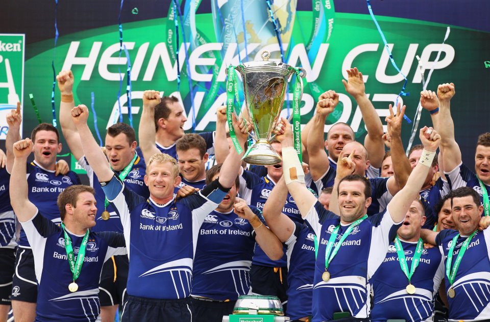 Heineken Cup Winners Leinster in their CCC Canterbury Kit